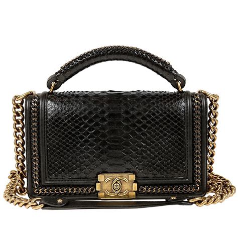 chanel python boy bag|chanel le boy bag yupoo.